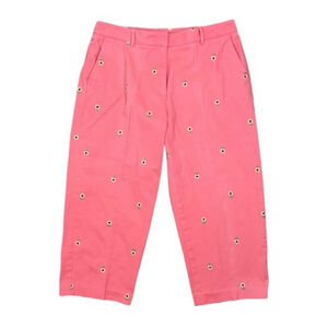 Kim Rogers Coral Sunflower
Embroidered Cropped Pants Size 14